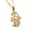 18K Gold Plated, variant on White Gold Plated Necklace Pendant Hamsa Hand Evil Eye Good Luck Zirconia G167-18K Gold Plated