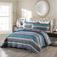 thumbnail image 2 of MarCielo 3 Piece Bohemian Lightweight Quilt Set Rustic Lodge Cabin Quilt Quilted Bedspread Printed Quilt Bedding Throw Blanket Coverlet Lightweight Bedspread King Size BY011, 2 of 4
