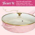 thumbnail image 6 of Paris Hilton 4 Quart Cast Aluminum Jumbo Cooker, Pink, 6 of 10