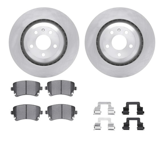 Dynamic Friction Company Rear Brake Rotors with 5000 Advanced Brake Pads includes Hardware 6512-73273