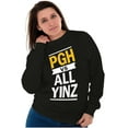 thumbnail image 4 of Funny PGH Pennsylvania Vs All Yinz Sweatshirt for Men or Women Brisco Brands S, 4 of 6
