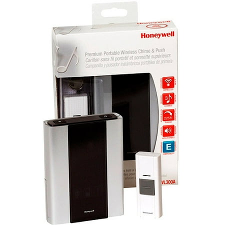 Honeywell RCWL300A Premium Portable Wireless Door Chime and Push Button