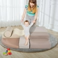 thumbnail image 2 of Aukfa 6-Piece Kids Climbing Toys, Baby Climber Blocks for Toddlers, Foam Play Gym Climbing Structures for Indoor Climb - Earth Tone, 2 of 8