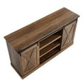 thumbnail image 2 of Edyo Living Farmhouse TV Stand Table with Sliding Barn Door, Rustic Oak, 2 of 8