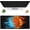 Basketball Ball in Fire and Water, variant on Gaming Mouse Mat Abstract Topography Large Mouse Pad Extended Mouse Pad Desk Mat Non-Slip Rubber Base Mice Pad Desk Pad for Office Game Home 35.4x15.75 in