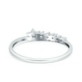 thumbnail image 3 of Simulated Cubic Zirconia Size-5 Eternity Shooting Star Band Wedding Ring 925 Sterling Silver, 3 of 7