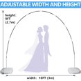 thumbnail image 3 of Balloon Arch Kit with Base for Birthday Party Decorations, Adjustable Balloon Arch Stand for Floor with Pumps, Water Fillable Base, Balloon Clips for Graduation Wedding Baby Shower Party Supplies, 3 of 6