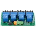 thumbnail image 3 of Relay Module 4 Channel Circuit Relay Module Automatic Control High Low Type  Double Sided PCB Board Optocoupler Isolation 90mA/80mA/50mA, 3 of 8