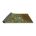 thumbnail image 2 of Ahgly Company Indoor Rectangle Abstract Turquoise Blue Contemporary Area Rugs, 2' x 3', 2 of 4