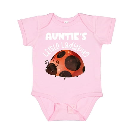 

Inktastic Auntie s Little Ladybug Boys or Girls Baby Bodysuit