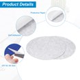 thumbnail image 3 of Uxcell 8pcs 12 Inch Round Adhesive Backed Felt for Household Applications, Light Grey, 3 of 5