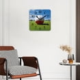 thumbnail image 2 of Square Wall Clock,Golf Ball On The Green Golf Course,Silent Non-Ticking Wall Clock Decor for Home Office Kitchen Living Room Bedroom(14inch), 2 of 4