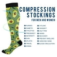 thumbnail image 4 of joogoo Avocado Fruit and Leaf Socks Women Men Knee High Sock, 4 of 8