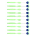 thumbnail image 1 of 10 raspadores de lengua de silicona, diseño ergonómico, para refrescar el aliento, elimina la placa dental y limpia la lengua y la boca, color verde., 1 of 14