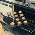 thumbnail image 3 of Fox Run Mini Popover Pan, 12 Cup Non-Stick Carbon Steel Mini Popover and Yorkshire Pudding Pan, 10.75" x 14.5" x 2", 3 of 10