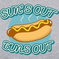 thumbnail image 3 of CafePress - Sun's Out Buns Out - Womens Baseball Tee, 3 of 4