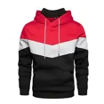 thumbnail image 4 of Sudaderas con capucha para hombre, Sudadera con capucha de retales, ropa deportiva para exteriores, moda urbana, Sudadera con capucha con bolsillo de lana para hombre, Otoño Invierno, tres colores, 4 of 4