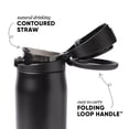 thumbnail image 4 of Simple Modern Mesa Loop Water Bottle with Covered Straw, 22oz, Sage Stripes, 4 of 6