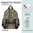 thumbnail image 5 of Football Field Green Pattern Cute School Backpack Bag for School with Padded Back and Adjustable Shoulder Straps 15.25"x11.5"x5.25", 5 of 5