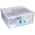thumbnail image 2 of ArtBin 15inch Super Satchel Double Deep, Plastic Storage Case, Clear, 2 of 4