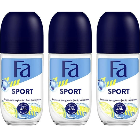 Desodorante Fa Roll-On Sport de 1,7 onzas (1.7 fl oz) (paquete de 3)