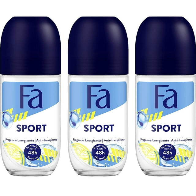 Desodorante Fa Roll-On Sport de 1,7 onzas (1.7 fl oz) (paquete de 3)