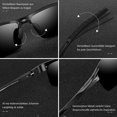 thumbnail image 3 of Gafas de Sol Gafas Deportivas para Hombres Gafas de Conductor Retro polarizadas con Espejo para Mujer Protección UV400 para Conducir Viajes Golf Fiesta y Ocio, 3 of 5