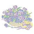 thumbnail image 3 of Cesta de Flores para Decoración de Habitación y Hogar Ticfox D I Y Paing 40 x 30 cm, 3 of 5