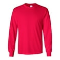 thumbnail image 4 of Gildan Long Sleeve T-Shirt for Men, Arts & Crafts, 100% Heavy Cotton Comfortable Tee, Red, L, 4 of 5