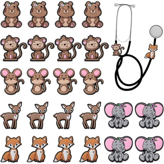 Stethoscope Charm for Nurse Stethoscope Charm Tag Decorative Cartoon Pendant for Doctor Nursing Graduation Plastic
