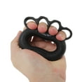 thumbnail image 4 of Unique Bargains 1 Pc Finger Ring Hand Grip Strengthener for Home Black Silicone, 4 of 5