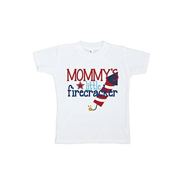 Kid's Mommy's Firecracker 4th of July Small T-Shirt 