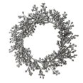 thumbnail image 1 of Vickerman L180727 22 in. Pewter Glitter Berry Wreath Outdoor, 1 of 1