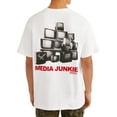 thumbnail image 3 of Wesc Men's W.E.S.C. Mason Media Junkie Short Sleeve Graphic T-Shirt, 3 of 5
