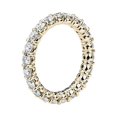 thumbnail image 3 of 2,00 Ct T.p. Rond Véritable Diamond Nouvelle Conception Alliance pour Femmes en Or Jaune Massif 18K Taille 3,5, 3 of 7