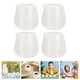 thumbnail image 2 of Juego de 4 jarras de cerámica para leche, tazas para salsas, tazas para leche de desayuno, jarras para salsas (blancas), 2 of 7