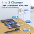 thumbnail image 3 of Cable cargador 4 en 2 para Apple Watch 2025, cable cargador para varios iPhone Watch, cargador magnético rápido para iWatch, compatible con Apple Watch, 3 of 5