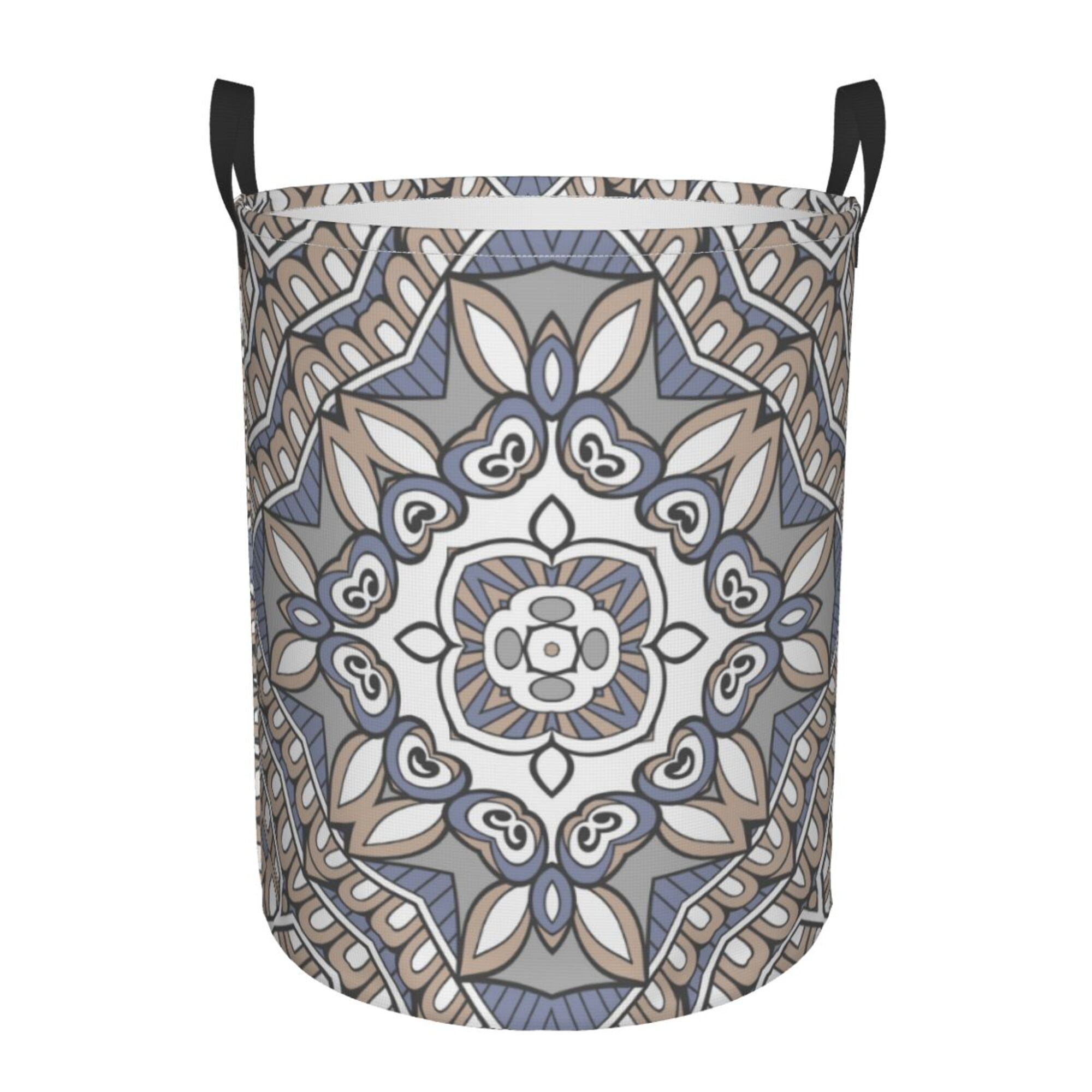 DouZhe Waterproof Collapsible Large Laundry Baskets, Geometric Mandala