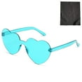 thumbnail image 2 of Xihbxyly Gafas de Sol Sin Montura En Forma de Corazón, Transparentes, de Color Caramelo, 2 of 3