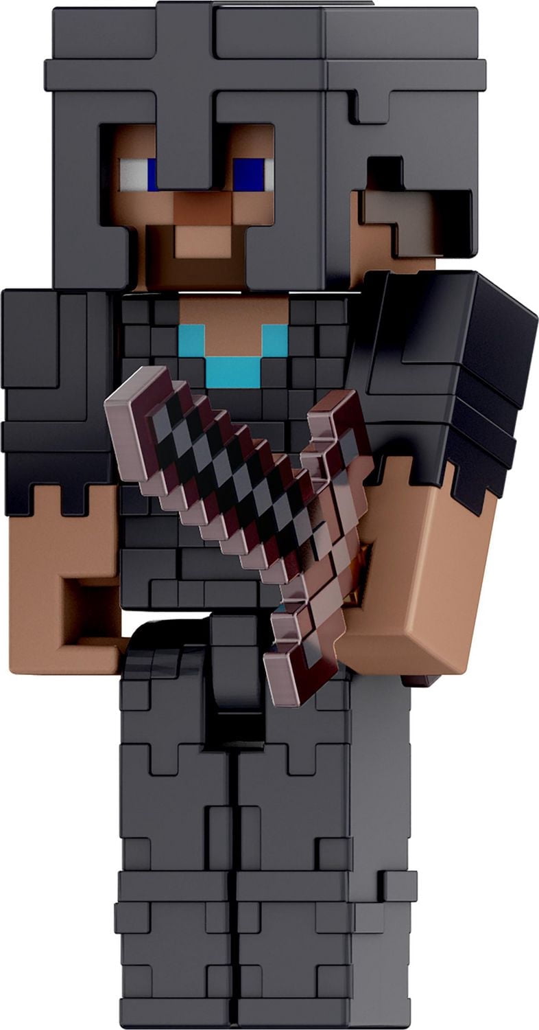 Minecraft Action Figures & Accessories Collection, 3.25-in Scale & Pixelated Design (Characters May Vary)