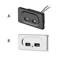 thumbnail image 3 of Scienceny USB para coche, cargadores portátiles ligeros, piezas de repuesto de carga, enchufes dobles, accesorios para autocaravanas Accesorios para vehículos recreativos Plata Scienceny VI018550-02B, 3 of 6