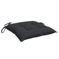 thumbnail image 2 of vidaXL Coussins de Chaise 2 Pcs Noir 40x40x7 cm Tissu Oxford, 2 of 5