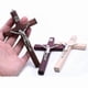 thumbnail image 3 of 1 Handmade Wooden Christ Statue Religious Prayer Hand Holding A Cross Pendant-2025, 3 of 5