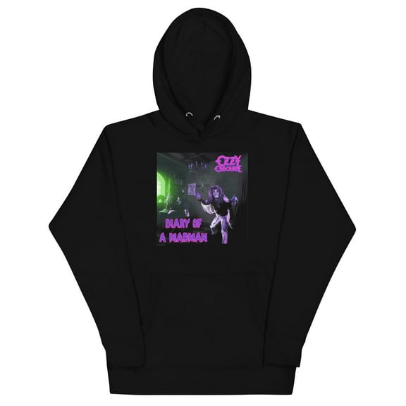 Ozzy Osbourne Purple - Small Diary Classic Unisex Hoodie - Black - Small