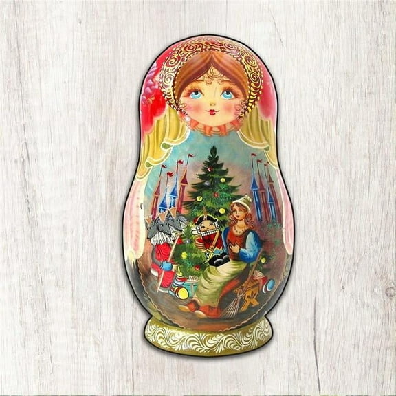 12 x 9 in. Nutcracker Story Nesting Doll Holiday Outdoor Decor Large Ornaments