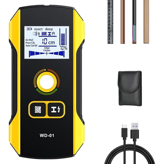Precision Metal Detector Wall Scanner with Positioning Hole, Wall Detector Scanner, Wall Detector Scanner 3 En 1, Wall Scanner, Wire and Water Pipe Stud Finder