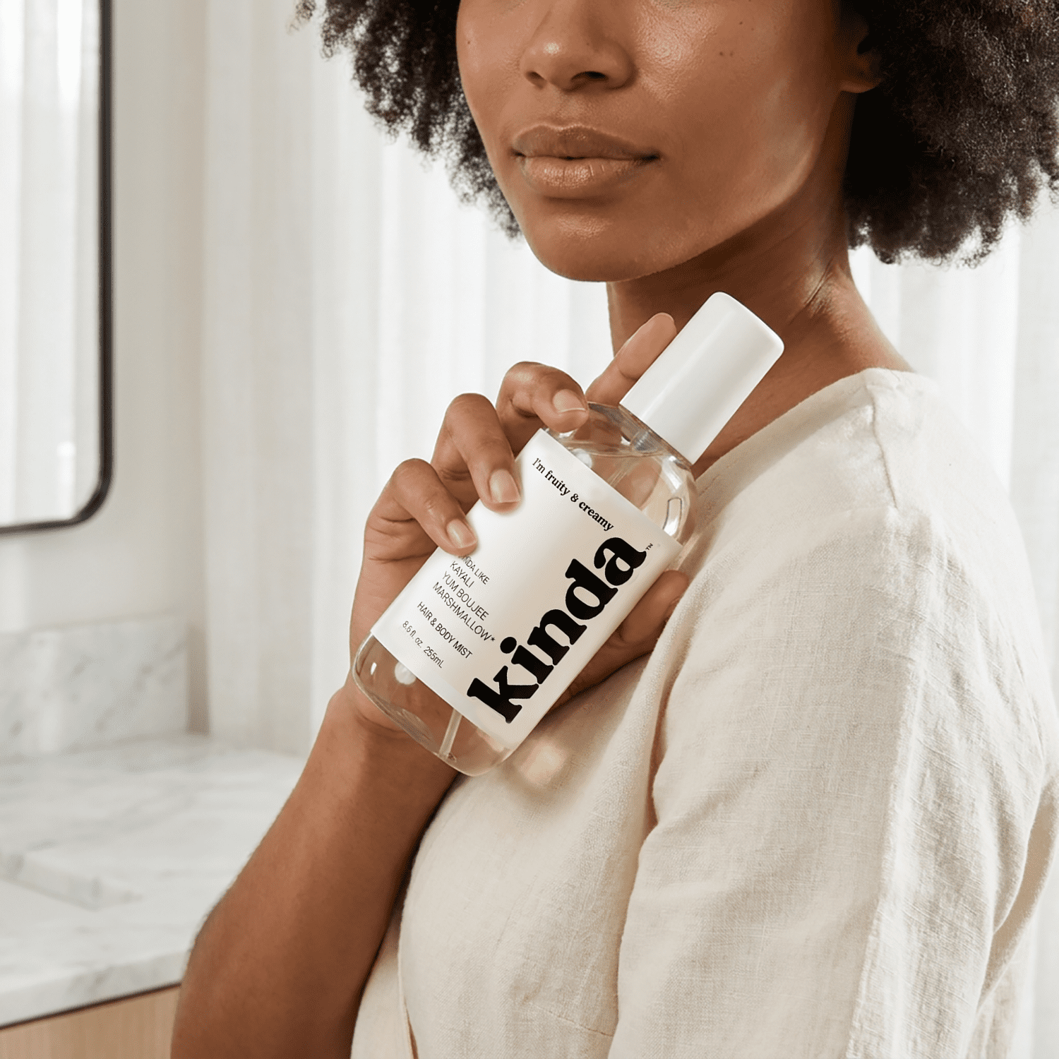 Kinda Fruity & Creamy Hair & Body Mist, Inspired by Kayali Yum Boujee Marshmallow, 8.6 fl oz