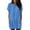 Blue, variant on Hfnxid Women Lightweight Dress Henley Short Sleeve Shirt Loose Fit Tunics Pullovers Top with Pockets Casual Leggings Blouse Pink XXL