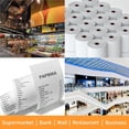 thumbnail image 4 of PAPRMA 2 1/4'' x 50' Thermal Paper 50 Rolls, PAPRMA 2.25x50ft Receipt Paper POS Cash Register Paper for Credit Card Machine Square Terminal Clover Mini, 4 of 8