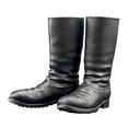 thumbnail image 4 of Figura a escala 1/6 Zapatos Botas Botas de moda Botas altas negras Zapatos en miniatura Masculino, 4 of 9